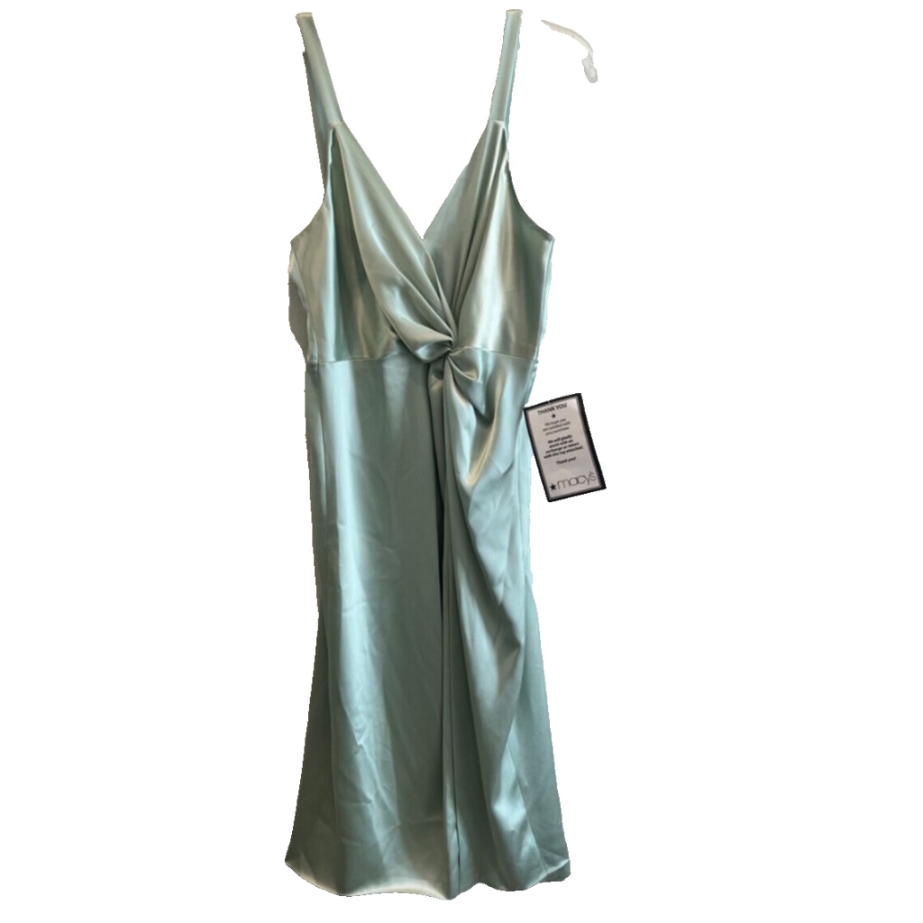 (Nwd) Jill Jill Stuart Women's Satin Twist/Slit Front Cocktail Dress, Mint
